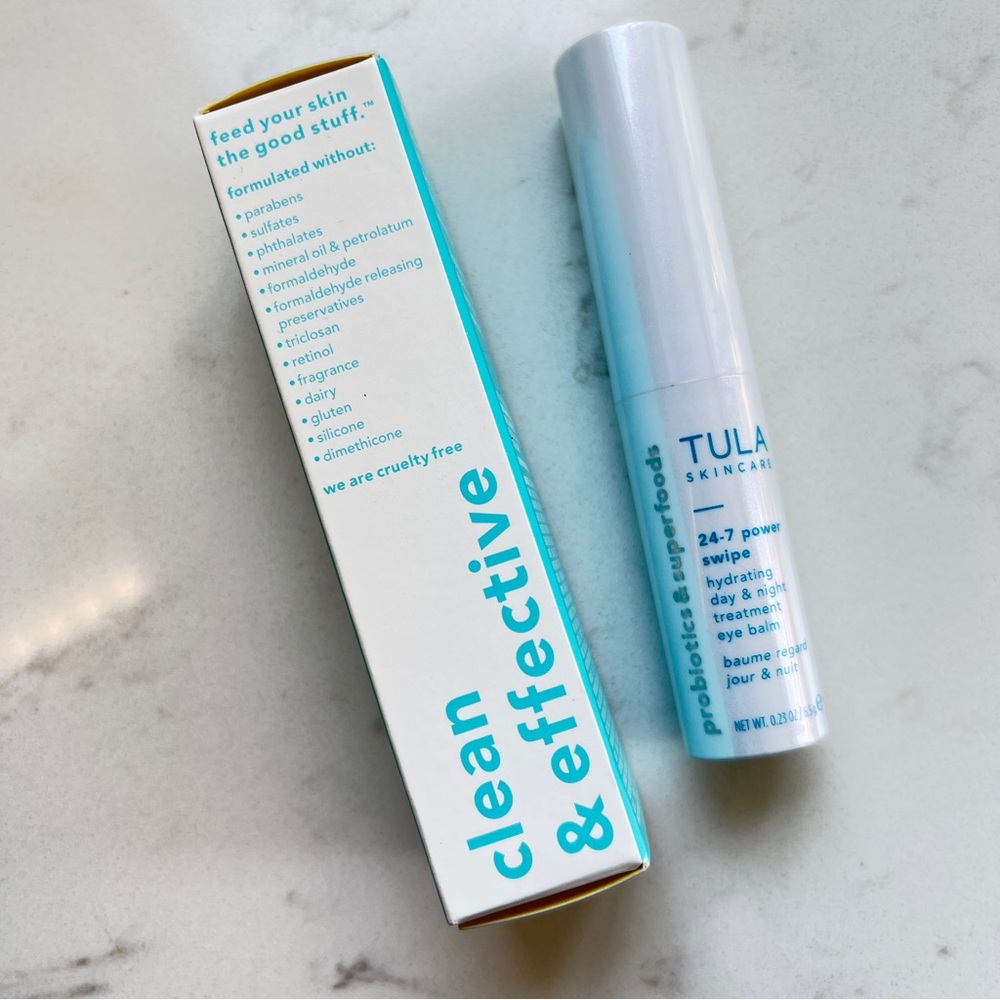 NEW - TULA 24-7 power swipe hydrating day & night treatment eye balm - Picture 4 of 4
